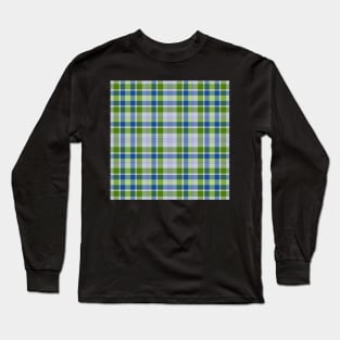 Plaid Green-Blue Long Sleeve T-Shirt